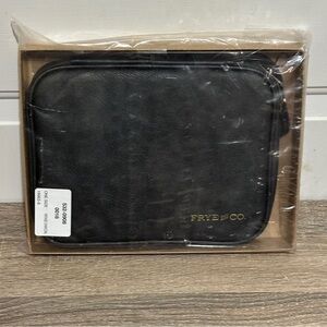 Frye and Co. Vegan Black Leather Tech‎ Storage Case New
